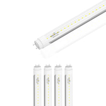 Load image into Gallery viewer, T8 4ft LED Tube/Bulb - 22W 3080 Lumens 5000K Clear, Single End Power - Ballast Bypass Fluorescent Replacement