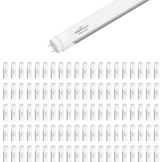 Hybrid T8 4ft LED Tube/Bulb - 20W 2800 Lumens 4000K Frosted, Single End/Double End Power, Fluorescent Replacement - Ballast Compatible or Bypass (Check Compatibility List)