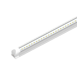 T8 4ft LED Tube 22w V Shape Integrated Dual Row, 80W Equivalent, 5000K clear, Linkable LED Shop Light