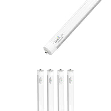 Load image into Gallery viewer, T8 8ft LED Tube/Bulb - 40W 5600 Lumens 5000K Frosted, Single Pin, Double End Power - Ballast Bypass Fluorescent Replacement