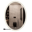 Load image into Gallery viewer, Oval LED Lighted Bathroom Vanity Mirror, Touch Switch, Anti-Fog Wall Mounted Makeup Mirror &amp; CCT Remembrance, CRI 90+, LED Oval Mirror for Bathroom, Lunar Style