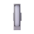 Load image into Gallery viewer, Modern Outdoor LED Wall Sconce Light Fixture, 12W, Dimmable, Silver FInish, Wet Location