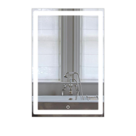 LED Lighted Bathroom Vanity Mirrors, 24" X 36" Inch Lighted with Defogger On/Off Touch Switch, Inner Window Style