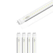 Load image into Gallery viewer, Hybrid T8 4ft LED Tube/Bulb - 20W 2800 Lumens 5000K Clear, Single End/Double End Power, Fluorescent Replacement - Ballast Compatible or Bypass (Check Compatibility List)