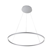Load image into Gallery viewer, Indoor Modern LED Circular 1-Ring Chandelier, 56W, 3000K, 2462LM, Diameter 39.4&#39;&#39;×71&#39;&#39;, Dimmable, Ceiling Lights