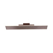 Load image into Gallery viewer, 2-Lights, Indoor Rectangular LED Wall Sconce, 3000K, Dimmable, Brushed brown Body Finish