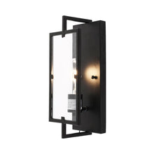 Load image into Gallery viewer, Matte Black Wall Sconce Led Light, E26 Base, UL Listed for Damp Location