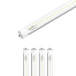 Load image into Gallery viewer, T8 8ft LED Tube/Bulb - 48W 6720 Lumens 6500K Clear, Single Pin, Double End Power - Ballast Bypass Fluorescent Replacement, Commercial Grade