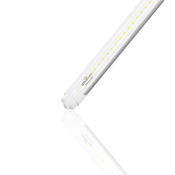 T8 8ft LED Tube/Bulb - 48W 6720 Lumens 5000K Clear, R17D Base, Double Ended Power - Ballast Bypass Fluorescent Replacement