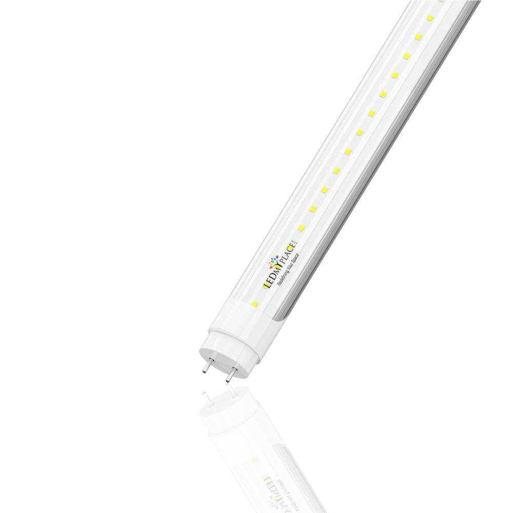 T8 4ft LED Tube/Bulb - 22W 3080 Lumens 6500K Clear, Retrofit, Single End Power - Ballast Bypass Fluorescent Replacement