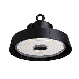 240W Black Round UFO LED High Bay Light, 5700K (Daylight White), 840 Replacement, 36000lm, Dimmable, UL, DLC