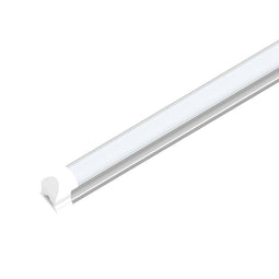 60 Watt LED Integrated Tube, T8 8 Feet - 210W Equivalent, 5000K Frosted, Linkable - Extendable Design - Basement Lighting