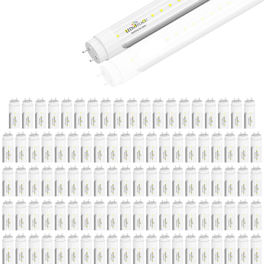 T8 4ft LED Tube/Bulb - 22W 3080 Lumens 6500K Clear, Retrofit, Single End Power - Ballast Bypass Fluorescent Replacement
