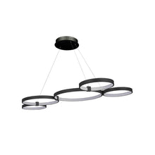 Load image into Gallery viewer, 5-Light, Modern Circular Chandelier, 3677 Lumens, Wheel Chandelier, 92W, 3000K (Warm White), Dimension: 50.1&#39;&#39;x31.6&#39;&#39;x110&#39;