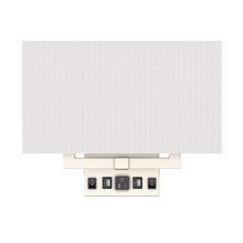 Load image into Gallery viewer, 2 light wall sconce, White shade, Dimension: W14&quot;xD4&quot;xH10.5&quot;, Brushed Nickel with switch, 2 USB, 2 switches, and 1 outlet