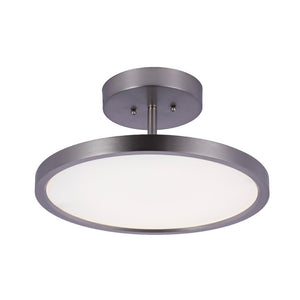 Modern Semi-Flush Mount Ceiling Light, 28W, 1950LM , Round - Flush Mount Light, Dimmable