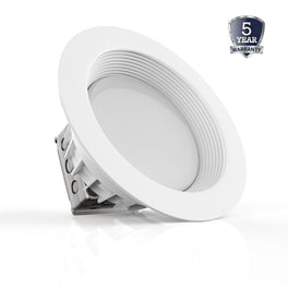 Commercial Grade 10-Inch LED Recessed Lighting: 40W, 3000LM, 5000K Daylight, with Junction Box, Dimmable, ETL and Energy Star Listed