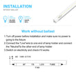 Load image into Gallery viewer, T8 8ft LED Tube/Bulb - 48W 6720 Lumens 5000K Clear, Single Pin, Double End Power - Ballast Bypass Fluorescent Replacement
