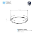 Load image into Gallery viewer, Ring Flush Mount LED Lighting Fixture - 16W/24W - 3000K - 800LM/1200LM - Close to Ceiling lights - Dimmable