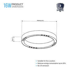 Load image into Gallery viewer, led-ring-flush-mount-ceiling-light-dimmable