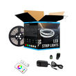 Load image into Gallery viewer, RGB LED Light Strips - 12V LED Tape Light w/ DC Connector - 63 Lumens/ft. with Power Supply and Controller (KIT)