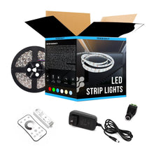 Load image into Gallery viewer, White LED Strip Light CCT 3000K, 4000K, 6500K, - 24V - IP20 - 879 Lumens/ft with Power Supply and Controller (KIT)
