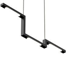 Load image into Gallery viewer, 1-Lights, Modern Linear Chandelier Lights, 16W, 3000K, 800LM, Dimmable, Matte black Body Finish, 31.5&#39;&#39;×1.3&#39;&#39;×71&#39;&#39; (Dimension)