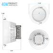 Load image into Gallery viewer, 10-inch LED Dimmable Downlight, 40W,  3000 LM, w/ Junction Box, Recessed Ceiling Light, Living Room Lights
