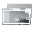 Load image into Gallery viewer, 24x32 Inch LED Bathroom Mirror with Magnifying Mirror, CCT Remembrance, Defogger, Auspice Style