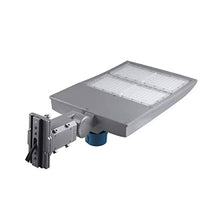 Load image into Gallery viewer, 300w-led-pole-light-with-photocell-5700k-universal-mount-silver-ac100-277v