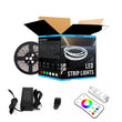 Load image into Gallery viewer, RGB LED Strip Lights with remote -Commercial Exterior LED Strip lighting - 12V LED Tape Light - 97 Lumens/ft. with Power Supply and Controller (KIT)