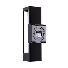 Load image into Gallery viewer, black-aluminum-led-outdoor-wall-cylinder-light