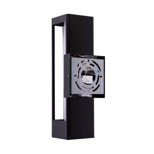 LED Outdoor Wall Light, 12W, 680 Lumens,120 Volt, Dimmable, Matte Black Finish, Wet Location