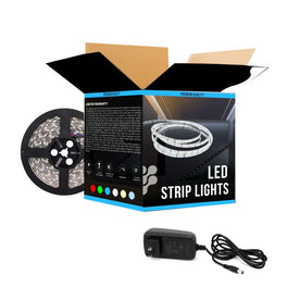 Weatherproof Outdoor LED Strip Lights - 12V LED Tape Light - 94 Lumens/ft. with Power Supply (KIT)