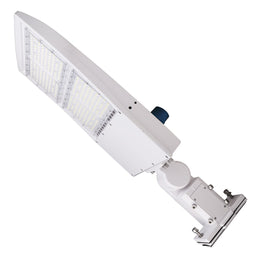 300W LED Parking Lot Pole Light Fixtures With Photocell 5700K, 42000 Lumens Universal Mount and White