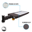 Load image into Gallery viewer, Outdoor LED Shoebox Parking Lot Lighting With Photocell