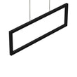 Load image into Gallery viewer, 1-Light, Modern Rectangular Chandelier LED For Office Kitchen Dining Room with Matte Black Body Finish, 33W, 3000K, 1650LM, LED Pendant Lighting - Dimmable