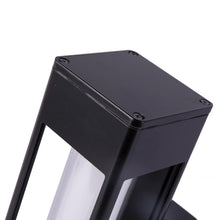 Load image into Gallery viewer, black-aluminum-led-outdoor-wall-cylinder-light