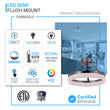 Load image into Gallery viewer, Modern Ceiling Light Fixture, Ring Semi Flush Mount LED, 25w, 3000k, 1450 Lumens, Dimmable (Warm White), ETL Listed, Brushed Nickel Finish
