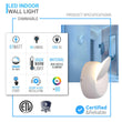 Load image into Gallery viewer, Wall Sconce Dimmable Led Light, 7W, 64 LM, 3000K (Warm White), modern wall lights for living room