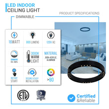 Load image into Gallery viewer, led-ring-flush-mount-ceiling-light-dimmable