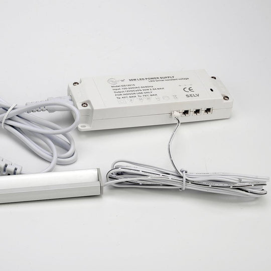 Spliter Box and Driver for 2411 and 2109 LED Linear Light constant voltage plastic driver / 110V-220V /30W/ 6 channels with dupont terminal output