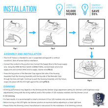 Load image into Gallery viewer, Commercial Grade 10-Inch LED Recessed Lighting: 40W, 3000LM, 5000K Daylight, with Junction Box, Dimmable, ETL and Energy Star Listed