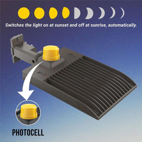 450W Outdoor LED Shoebox Parking Lot Lighting With Photocell