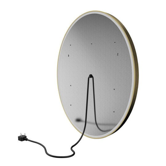 Oval - LED Light - Bathroom Mirror, Defogger and CCT Remembrance, Touch Switch, Lunar Style