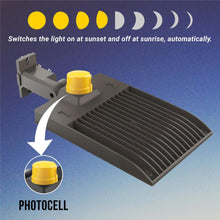 Load image into Gallery viewer, 450W LED Shoebox Parking Lot Lights With Photocell