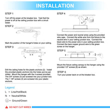 Load image into Gallery viewer, Indoor Square Ceiling Lights - 45W - 3000K-6500K - 2250LM - Dimmable - Simple Close to Ceiling Fixtures - 2- Square Shape