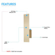 Load image into Gallery viewer, 2-lights-copper-finish-wall-sconce