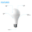 Load image into Gallery viewer, LED Bulbs - A21 - 1600 Lumens, 16 Watt,  5000K, Daylight White - Dimmable, LED Light Bulbs