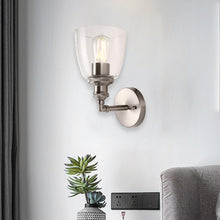 Load image into Gallery viewer, Bell Shape Wall Sconce Light, E26 Base, Brushed Nickel Finish, Wall Light Fixtures, UL Listed